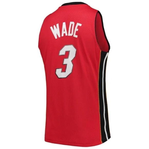 ✔️MITCHELL AND NESS 05-06 MIAMI HEATS DWAYNE WADE SWINGMAN JERSEY - Picture 4 of 15